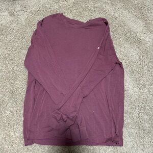 Burgundy Fabletics long sleeve